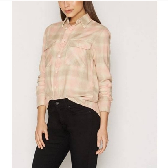 Polo Ralph Lauren Handla FLP Corp Button Down Long Sleeve Shirt Flannel size L - Picture 1 of 15